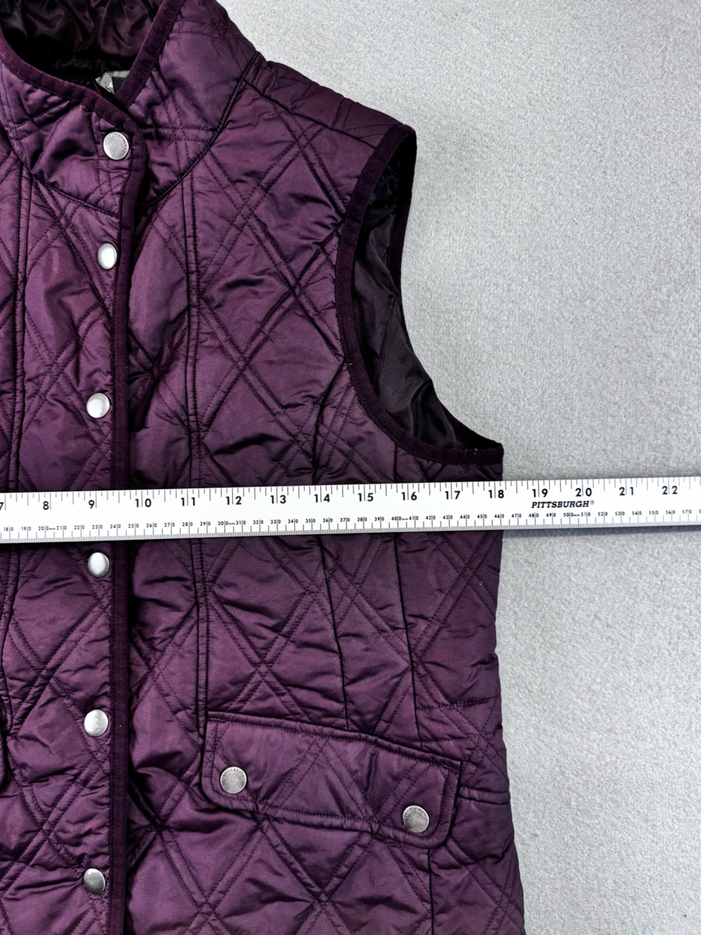 Eddie Bauer Quilted Sleeveless Vest - Plum - Picture 4 of 5